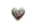 Western Etched Heart Cuff Ring