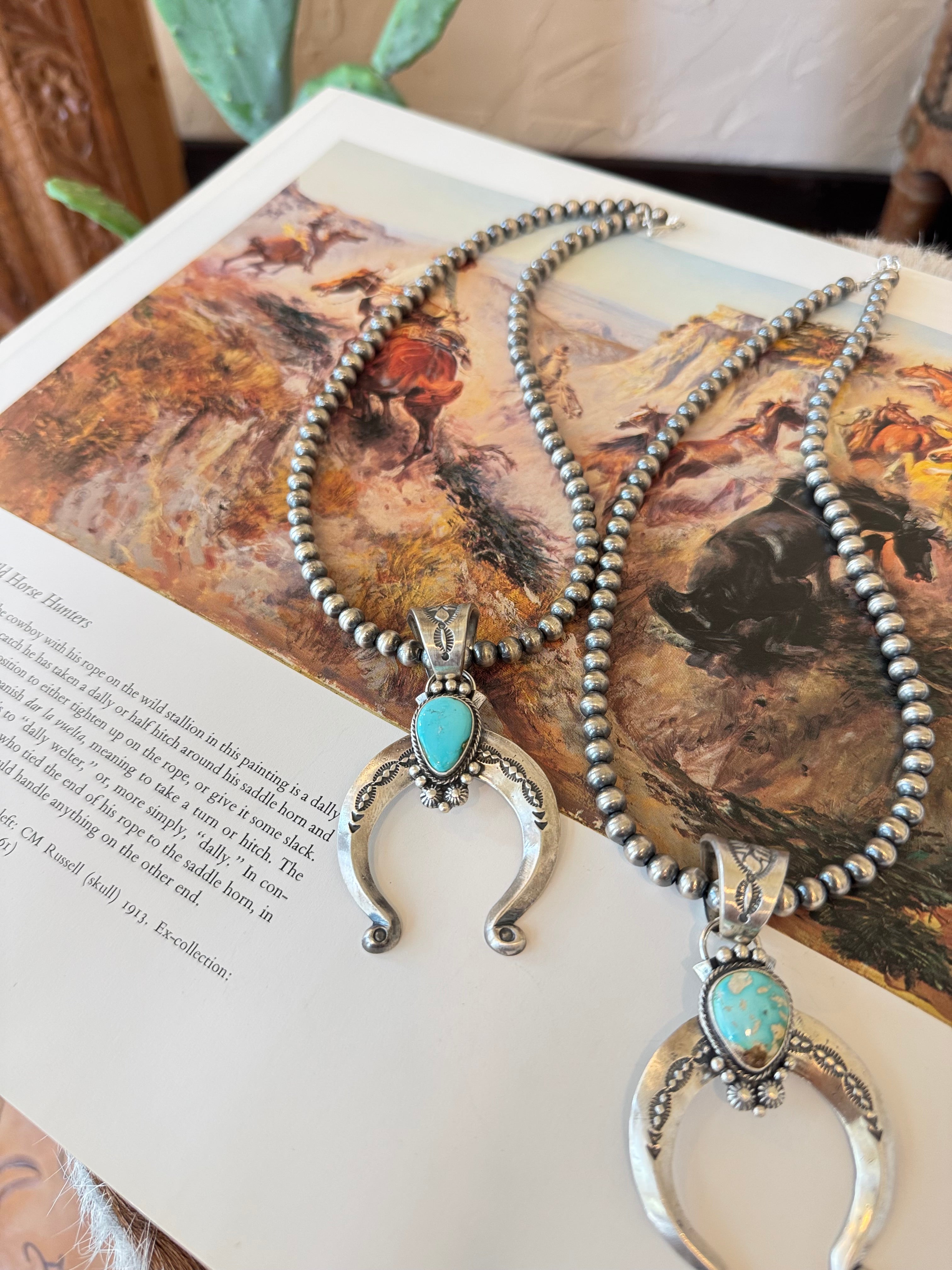 The Naja on Navajo Pearls Necklace