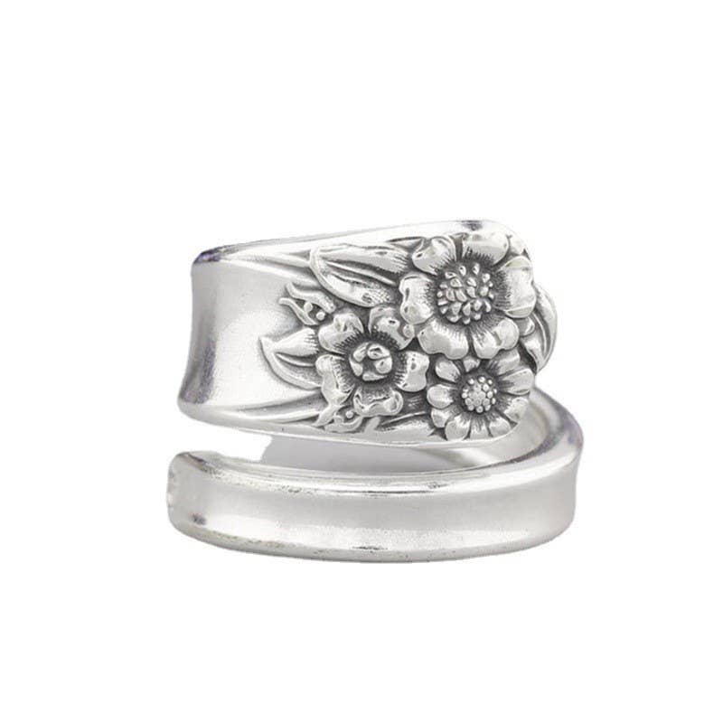 VINTAGE BOHO FLORAL STATEMENT RINGS | 40R129: A