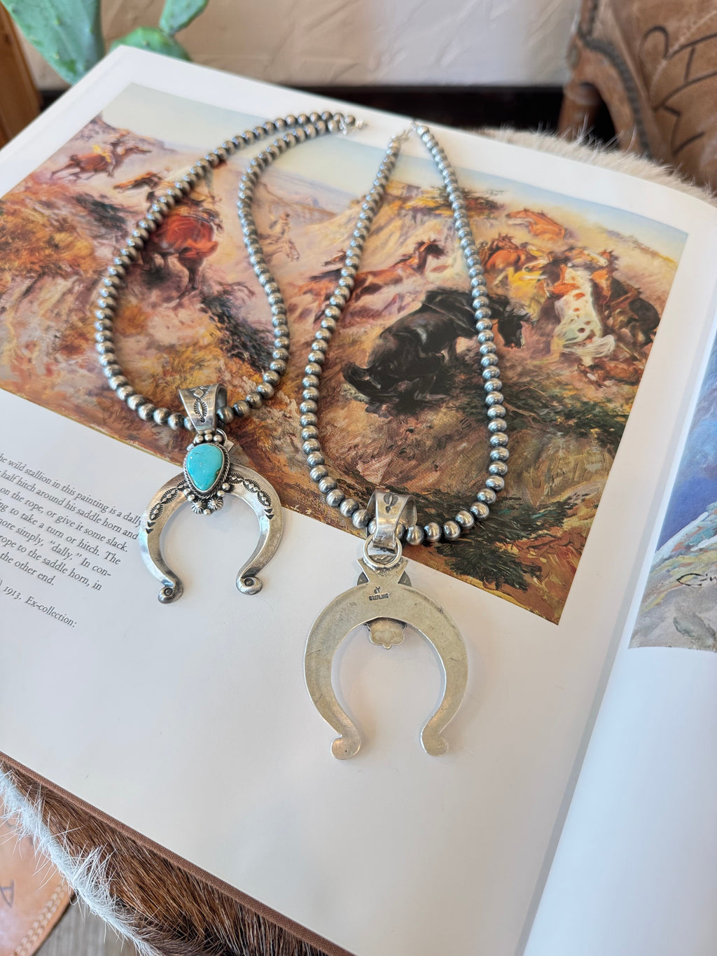 The Naja on Navajo Pearls Necklace
