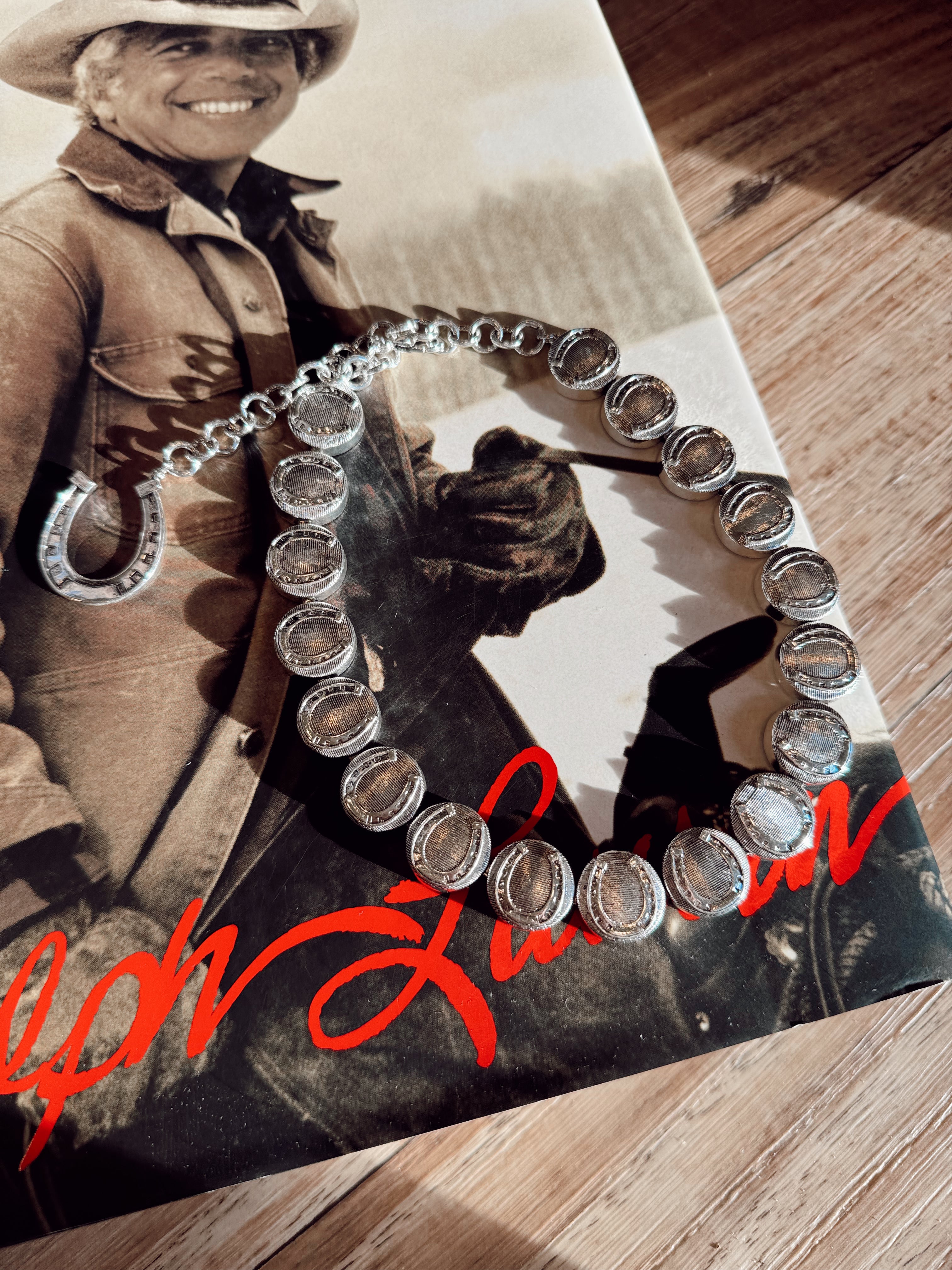 The Horseshoe Medallion Necklace - SILVER