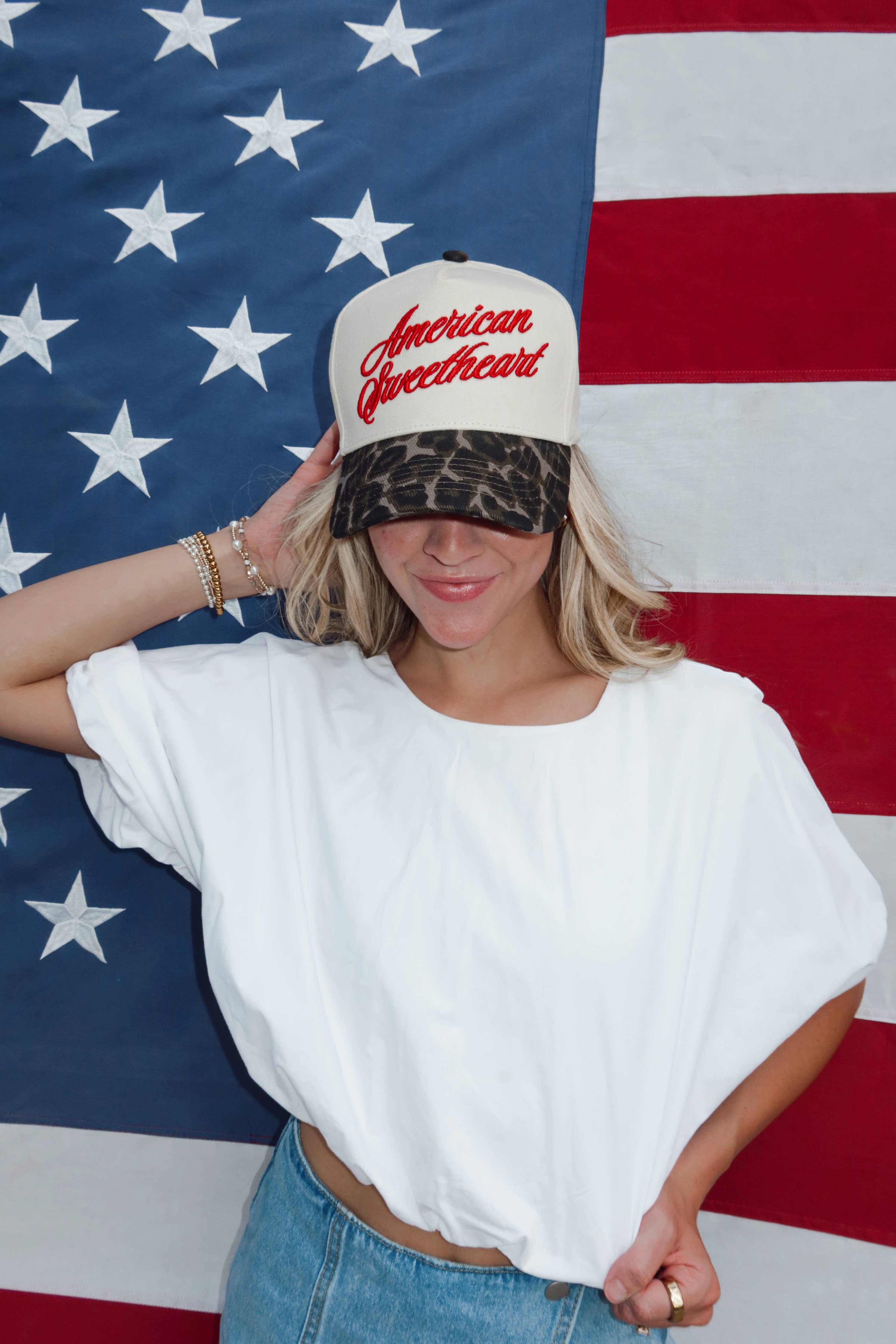 PRE-ORDER American Sweetheart Leopard Hat