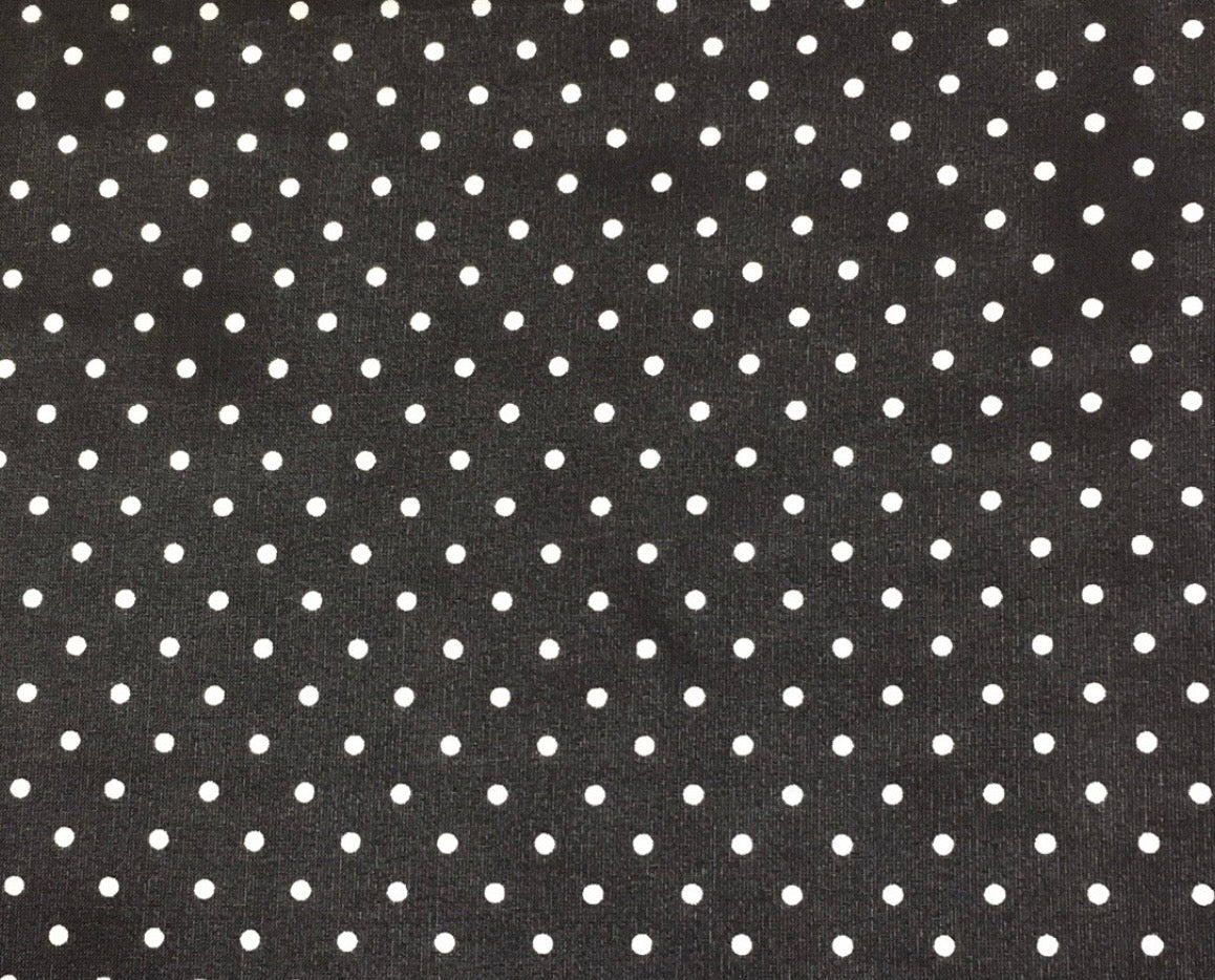 The Mini Polka Dot Wild Rag in Black