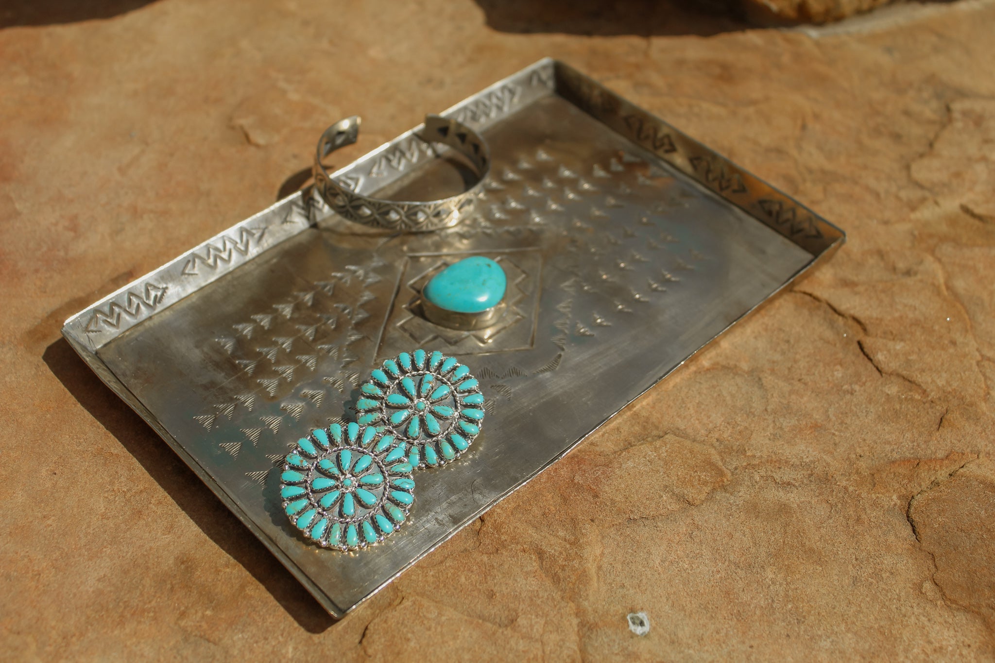 The Estancia Silver Jewelry Tray