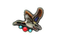 Western Flying Duck Turquoise Cuff Ring