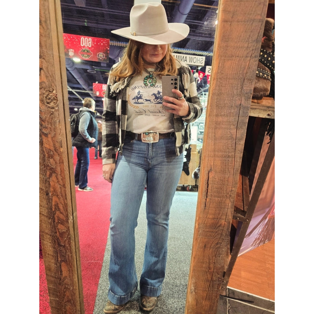 Team Roping Social Club Graphic Tee - White