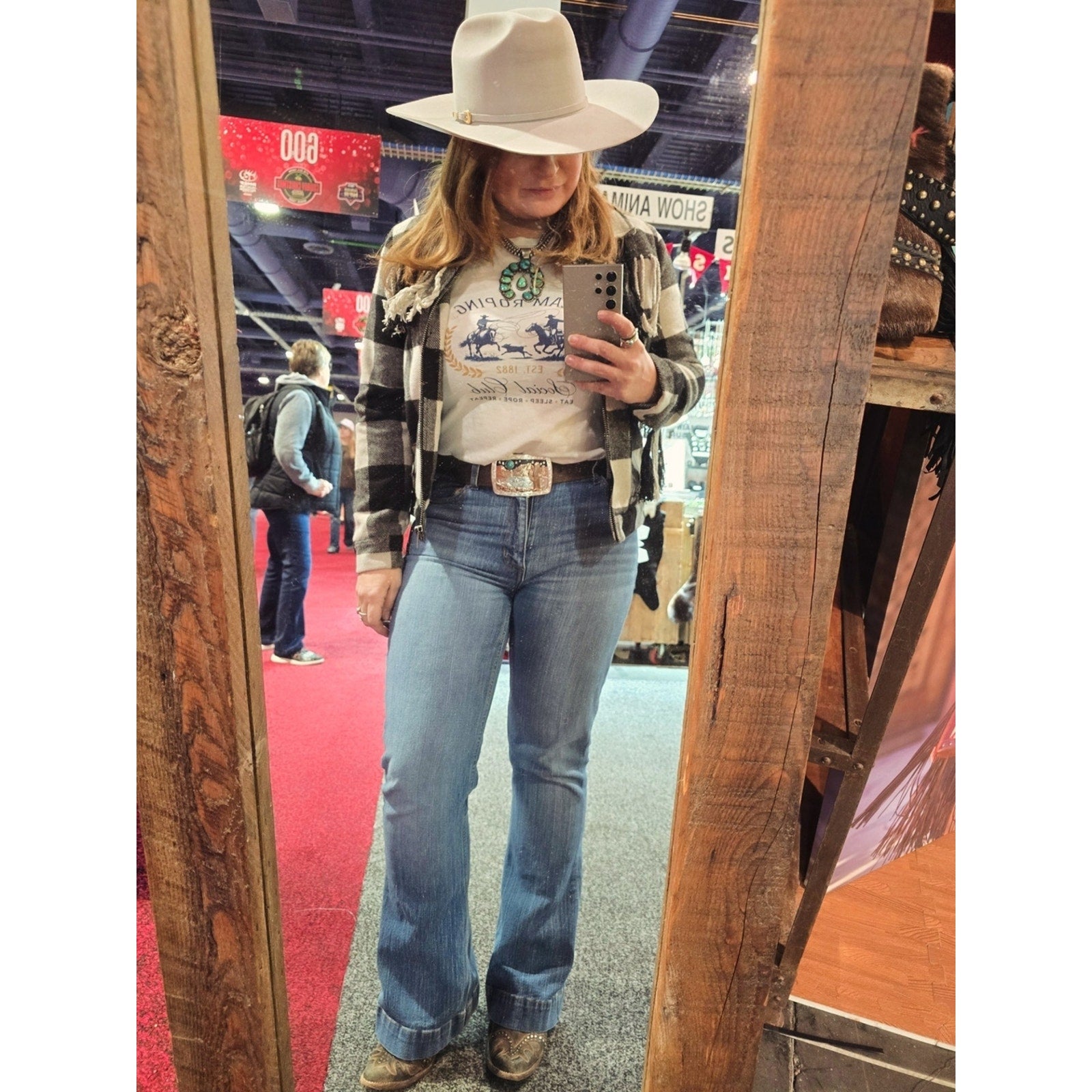 Team Roping Social Club Graphic Tee - White