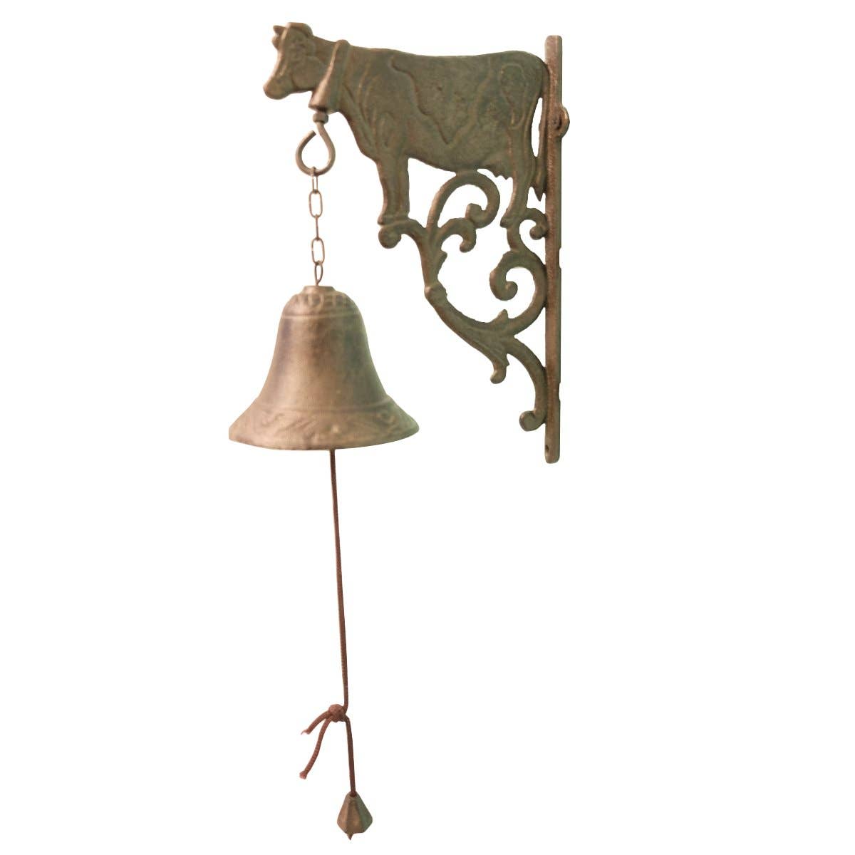 CAST IRON 4"X7.25"X9.6" COW BELL,