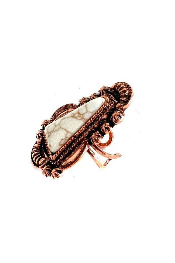 WESTERN CUFF RING: TURQUOISE